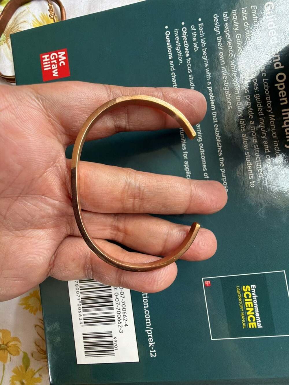 Actually A Mermaid Stamped Copper Cuff Bracelet